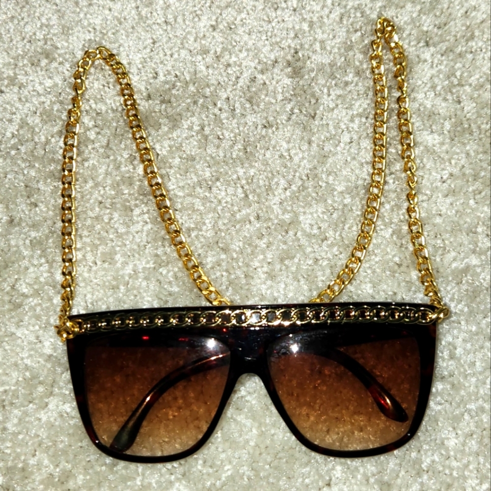 Fun sunglasses turned necklace
